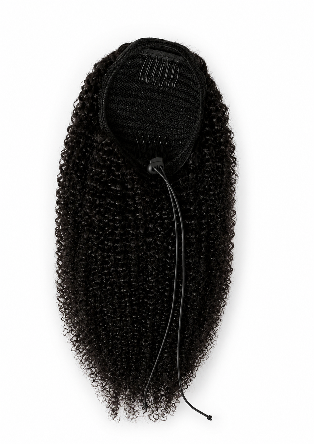 Afro Puff Drawstring Pferdeschwanz aus Echthaar – Kinky Curly Clip-In Haarverlängerung für Afro Haar | 14 Zoll | 100 g